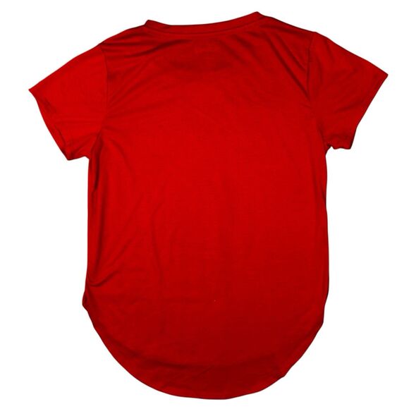 Disney Girls Size Large 11/13 Red Bow Minnie Mouse Tunic Tee - Picture 3 of 6